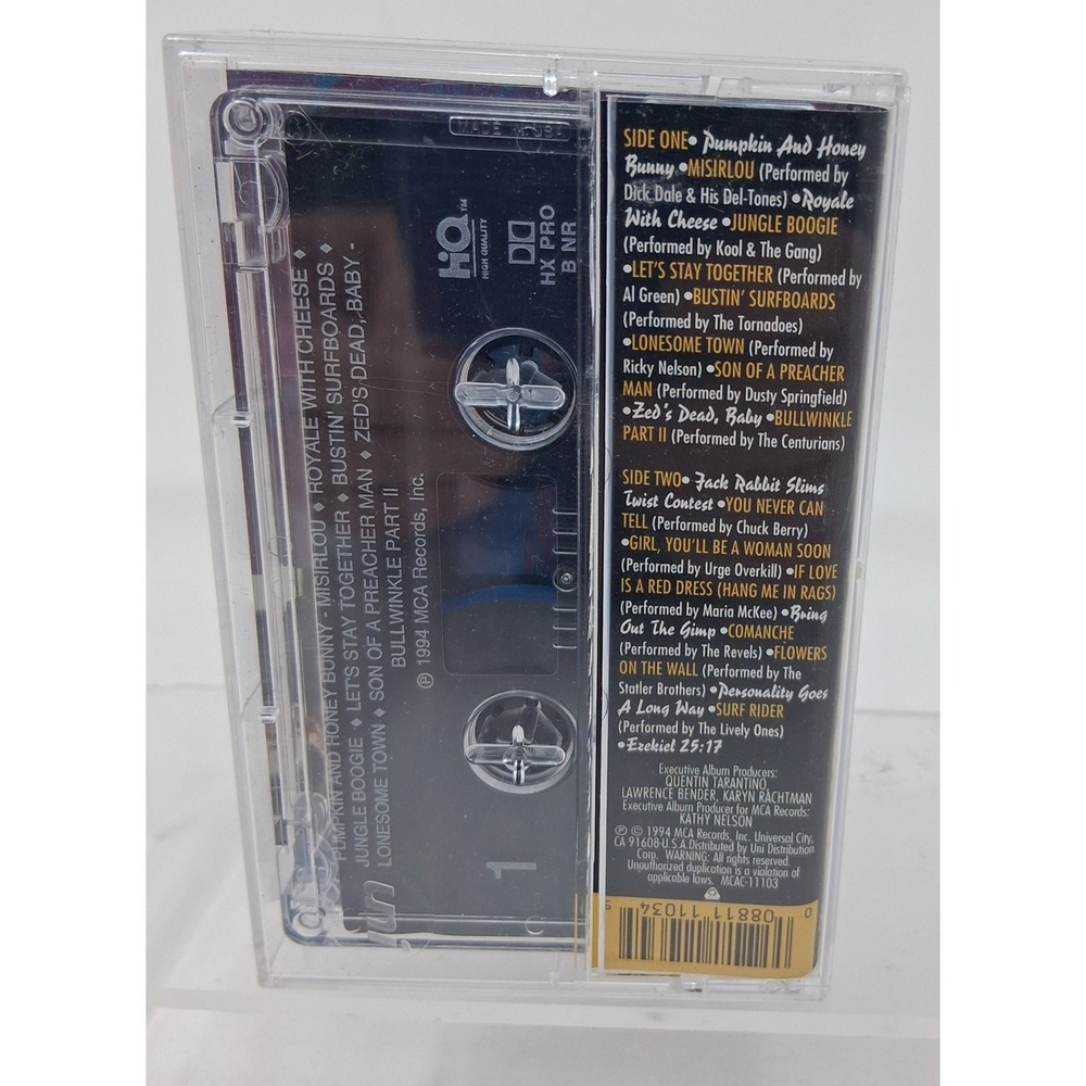 Pulp Fiction Soundtrack Cassette Tape 1994 MCA MCAC-11103 Quentin Tarantino Film - Picture 2 of 7